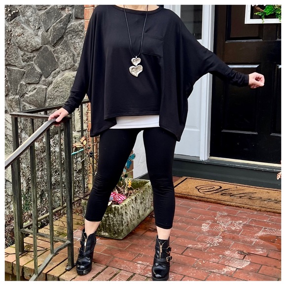 14 Ultra Soft Rayon Knit Oversize Chic Front Pocket - Picture 2 of 5